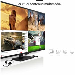 Monitor LED LG 43BN70UP-B 1092,2 mm (43,0") Class 4K UHD - 16:9 - Nero opaco - 108 cm (42,5") Viewable - Tecnologia In-pla