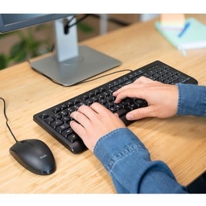 Trust - Kit clavier et souris filaires silencieux, étanche et ambidextre PRIMO
