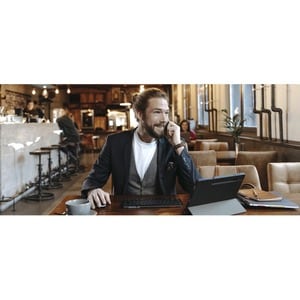 CHERRY KW 9200 MINI Keyboard - Wired/Wireless Connectivity - USB Type C Interface - Spanish - Black - SX Keyswitch - Bluet