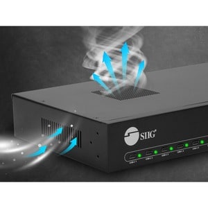 16-Port Industrial USB-C PD Charging Station - 600W - SIIG Industrial grade power charging station adds 16 USB-C charging 
