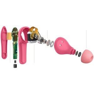 Belkin SOUNDFORM Nano True Wireless Earbud Stereo Earset - Pink - Binaural - In-ear - 1000 cm - Bluetooth