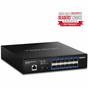 TRENDnet 12-Port 10G Layer 2 Managed SFP+ Switch - Manageable - 10 Gigabit Ethernet - 10GBase-X - 3 Layer Supported - Modu
