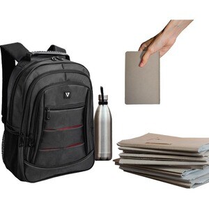 Sacoche de transport V7 Professional CBPX16-BLK - Sac à dos Style pour 39,6 cm (15,6 ") à 40,9 cm (16,1 ") Ordinateur Port