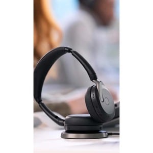 Jabra Evolve2 65 Flex Wireless On-ear Stereo Headset - Binaural - Supra-aural - 3000 cm - Bluetooth - 20 Hz to 20 kHz - ME