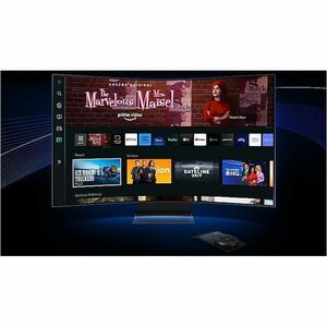 Samsung Odyssey Ark S55CG970NN 55" Class 4K UHD Curved Screen Gaming LED Monitor - 16:9 - Titan Black - 55" Viewable - Ver
