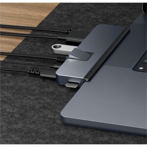 Hyper HyperDrive DUO PRO HD575BUGL USB-Typ C Docking Station für Tablet-PC, Desktop-PC, Notebook - Ladefunktion - Speicher