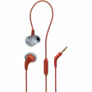 Harman Endurance Run 2 Wired Earbud, Behind-the-ear Stereo Earset - Coral - Google Assistant, Siri - Binaural - In-ear - 2