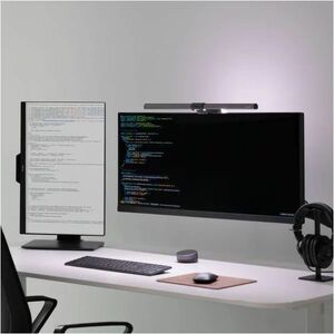 BenQ ScreenBar Halo Lichtleiste - Grau - An Monitor montierbar - LED Glühbirne - Aluminium für LCD-Monitor, Lesen - 100 mm