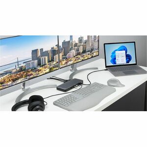 Kensington SD5765T Thunderbolt 4 Dual 4K Docking Station (DFS) - 96W PD - for Headphone, Solid State Drive, Microphone, Mo