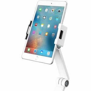 Neomounts DS15-545WH1 Clamp Mount for Tablet - White - Landscape/Portrait - Height Adjustable - 1 Display(s) Supported - 1