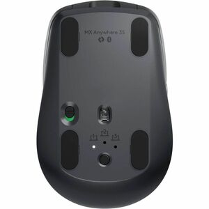 Logitech MX Anywhere 3S 鼠标 - 蓝牙 - USB - 暗视野 - 6 按钮 - 灰 - 无线 - 可充电 - 8000 dpi - 滚轮