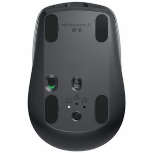 Logitech MX Anywhere 3S Mouse - Bluetooth - USB Type C - Darkfield - 6 Button(s) - Graphite Grey - Wireless - Rechargeable