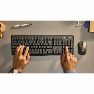 Logitech MK370 Robust Tastatur & Maus - QWERTZ - Deutsch - Tastatur, Kabellos, Bluetooth USB Typ-A, Plunger, Graphit - Mau