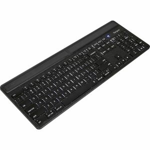 Targus EcoSmart AKB868FR Keyboard - Wireless Connectivity - French - AZERTY Layout - Black - Scissors Keyswitch - Bluetoot