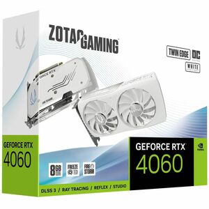 Zotac NVIDIA GeForce RTX 4060 Graphic Card - 8 GB GDDR6 - 7680 x 4320 - 2.49 GHz Boost Clock - 128 bit Bus Width - PCI Exp