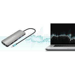 USB-C METAL NANO 2X HDMI DOCKING STATION + PD 100W