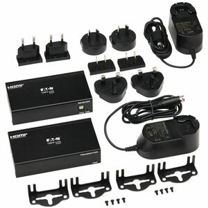 Tripp Lite series B127A-2A1-BHBH Video Extender Transmitter/Receiver - Wired - TAA Compliant - 1 Input Device - 2 Output D