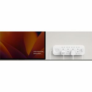 Belkin Connect Surge Suppressor/Protector - 8 x AC Power, 1 x USB Type A, 1 x USB Type C - 900 J - 2 m