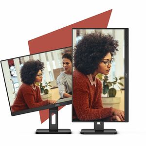 AOC 27E3QAF 27" Class Full HD LED Monitor - 16:9 - Black - 68.6 cm (27") Viewable - Vertical Alignment (VA) - LED Backligh