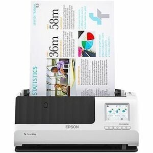 Epson DS-C480W Sheetfed Scanner - 600 dpi Optical - 10-bit Color - 30 ppm (Mono) - 30 ppm (Color) - Duplex Scanning - USB