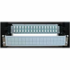 Tripp Lite by Eaton N48M-32M8L4-03Network Patch Panel - Aqua - 128 x Duplex - 2U High - 19" Wide - Rack-mountable