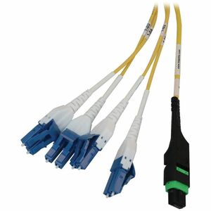 Tripp Lite series N48S-4M8L4-10Network Patch Panel - Aqua - 4 x Duplex - 1U High - 19" Wide - Rack-mountable