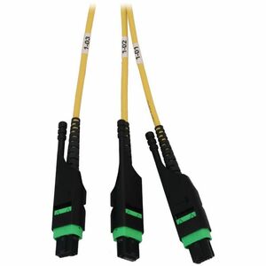 Tripp Lite by Eaton N48S-4M3X8M-10Network Patch Panel - Yellow - 1U High - 19" Wide - Rack-mountable