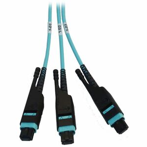 Tripp Lite series N48M-2M3X8M-20Network Patch Panel - Aqua - 1U High - 19" Wide - Rack-mountable