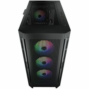 COUGAR CGR-5AD1B-RGB Gabinete para computadora gamer - Mini ITX, Micro ATX, ATX, SSI CEB, EATX Placa base admitida - Media