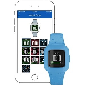 Garmin vívofit jr. 3 Smart Watch - Blue Body Color - Silicone Band Material - Accelerometer - Clock Display, Alarm, Timer 