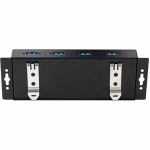 4-Port Industrial USB 3.0 5Gbps Hub Rugged USB Hub w/ ESD and Surge Protection DIN/Wall/Desk Mountable USB-A Hub USB Expan