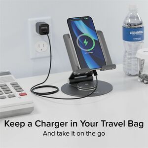 Plugable 30W USB-C GaN Charger - MagSafe-Compatible, Fast Charging for iPhone, iPad, Galaxy & USB-C Devices - Foldable Pro