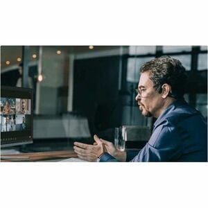 Shokz OpenComm2 UC Wireless Over-the-ear, Behind-the-neck Stereo Earset - Black - Binaural - Open - 2987 cm - Bluetooth - 