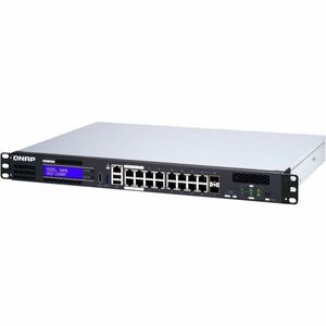 QNAP QGD QGD-1600-4G 16 Ports Manageable Ethernet Switch - Gigabit Ethernet - 10/100/1000Base-T, 1000Base-X - 2 Layer Supp