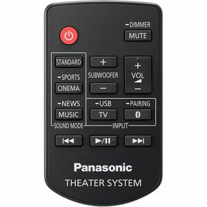 Panasonic HTB490 2.1 Bluetooth Sound Bar Speaker - 320 W RMS - Black - Wall Mountable - Tabletop - DTS Digital Surround - 