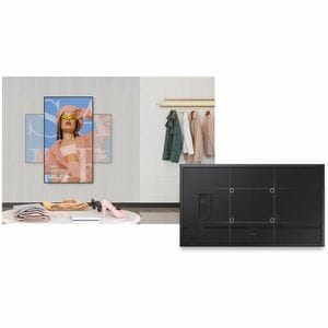 Monitor Señalizacion Digital Samsung ,QMC 55", UHD (3840 x 2160) 500 Nits ,(24/7) /Landscape / Portrait /DP 1.2 (1), HDMI 