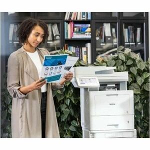 Brother MFC-L6710DW Wired & Wireless Laser Multifunction Printer - Monochrome - Copier/Fax/Printer/Scanner - 50 ppm Mono P