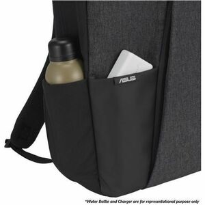 Asus AP4600-CG Carrying Case (Backpack) for 43.18 cm (17") Notebook, Power Bank, Water Bottle - Grey, Cool Grey - Water Re
