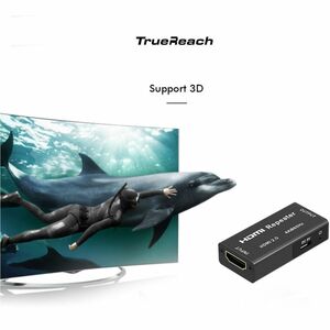 Rocstor TrueReach 4Kx2K HDMI Repeater Extender - HDMI2.0 Signal Booster & Video Amplifier - Up to 132 ft (40m) 1080p, 4K@3