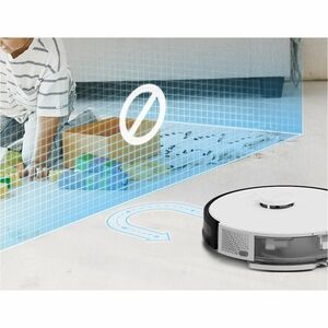 Tapo RV30 Bagless Robot Vacuum/Mop - Grey - 400 mL Dust Capacity - 300 mL Water Tank Capacity - Brush, Filter - Carpet, Ha