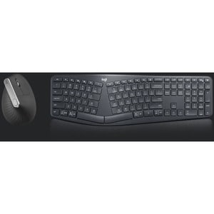 Logitech ERGO K860 Keyboard - Wireless Connectivity - Czech - QWERTY Layout - Black - Bluetooth/RF - 10 m - 2.40 GHz - Win