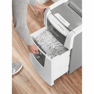 Leitz IQ Autofeed 100 Paper Shredder - Continuous Shredder - Micro Cut - 6 Per Pass - for shredding Paper - P-5 - 220 mm T