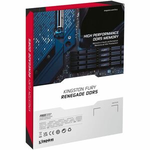 Kingston FURY Renegade RAM Module for Motherboard, Computer - 24 GB (1 x 24GB) - DDR5-7200/PC5-57600 DDR5 SDRAM - 7200 MHz