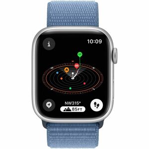 Apple Watch Series 9 Smart Watch - 4.50 cm (1.77") Case Height - 3.80 cm (1.50") Case Width - Silver Case Color - Winter B