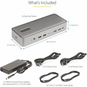 StarTech.com USB 3.2 (Gen 2) Type C Docking Station for Mouse, Monitor, Desktop PC, Keyboard, Notebook - Charging Capabili