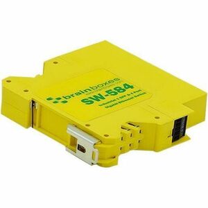 Brainboxes 1 SFP & 4 Port Gigabit Ethernet Switch - 4 Ports - Gigabit Ethernet - 10/100/1000Base-T, 1000Base-X - 2 Layer S