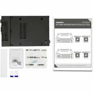 Icy Dock ToughArmor MB833MK-B V2 Drive Enclosure for 3.5" M.2, PCI Express NVMe 4.0 - SFF-8654 SlimSAS Host Interface Inte