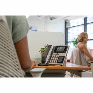 Poly Edge E450 IP Phone - Corded - Corded/Cordless - Wi-Fi, Bluetooth - Desktop - Black - VoIP - IEEE 802.11a/b/g/n/ac - 2