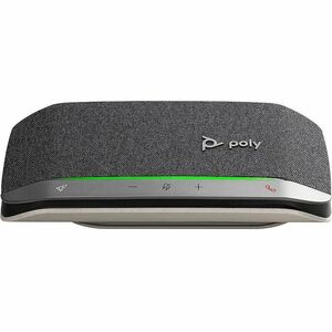 Poly Sync 40 Wired/Wireless Bluetooth Speakerphone - Silver - 3 Microphone(s) - 50 mm Speaker(s)