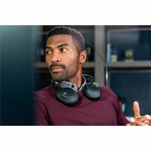 Poly Voyager Surround 80 UC Kabel/Kabellos Über das Ohr, Kopfbügel, Auf den Ohren Stereo Headset - Schwarz - Microsoft-Tea